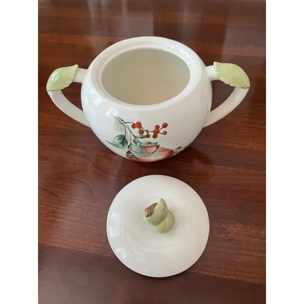 Lenox WILLIAMSBURG BOXWOOD AND PINE - Covered Sugar Bowl and Creamer w/Lid